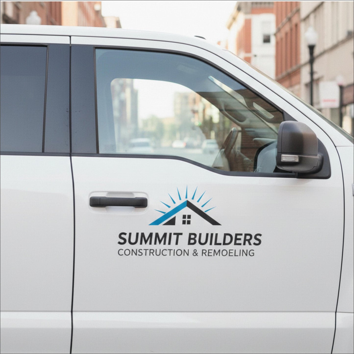 One set of Custom Car Decals, Vinyl Lettering Truck, Van, SUV, Window, Door