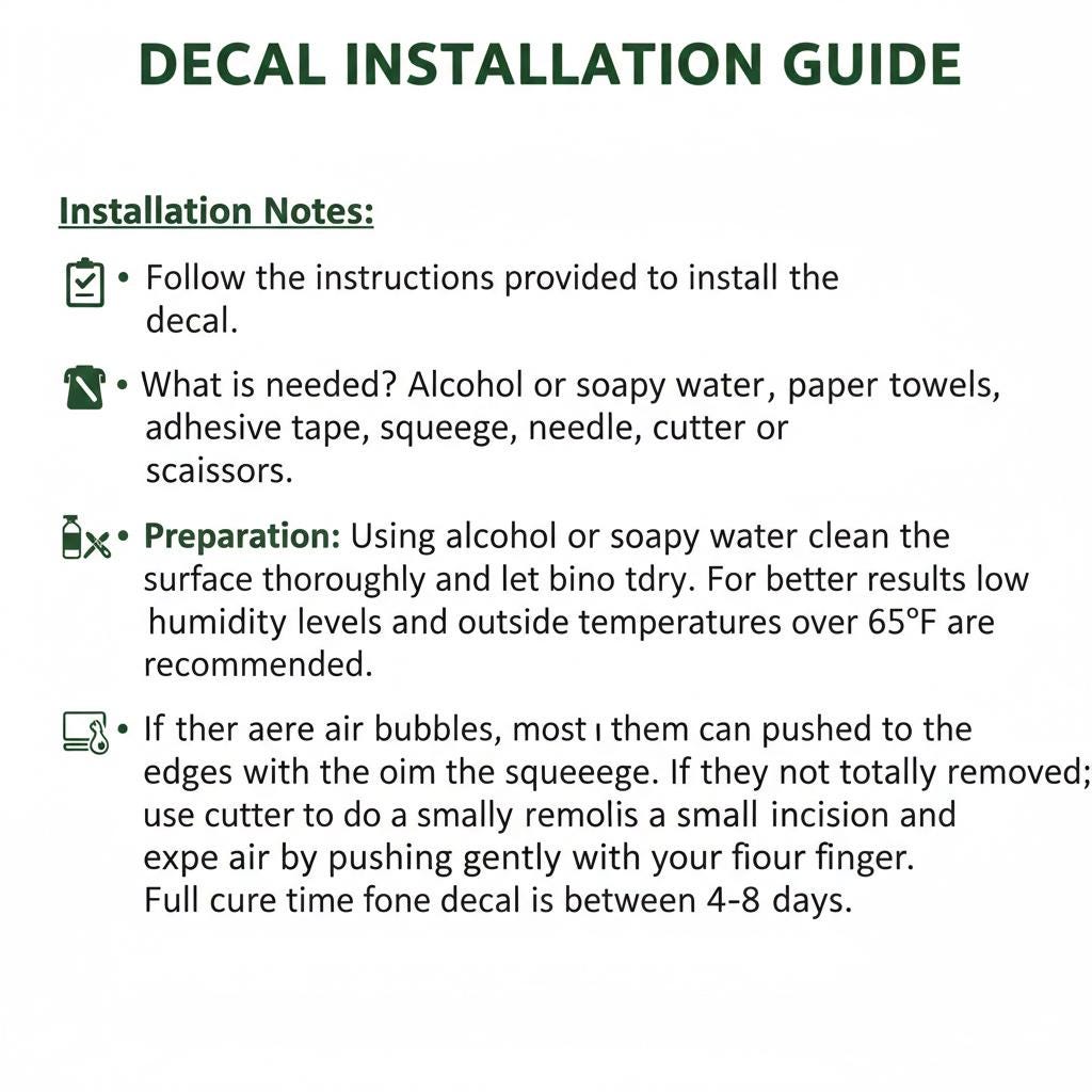 Custom US DOT Decals Truck & Trailer Stickers