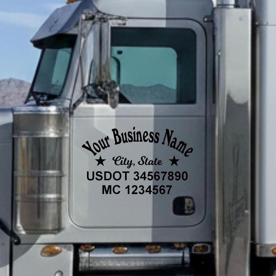 Custom US DOT Decals Truck & Trailer Stickers