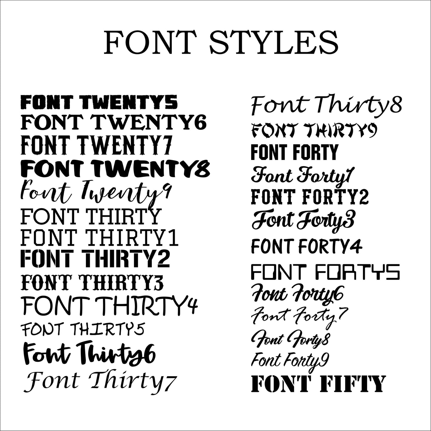 One set of Custom Car Decals, Vinyl Lettering Truck, Van, SUV, Window, Door