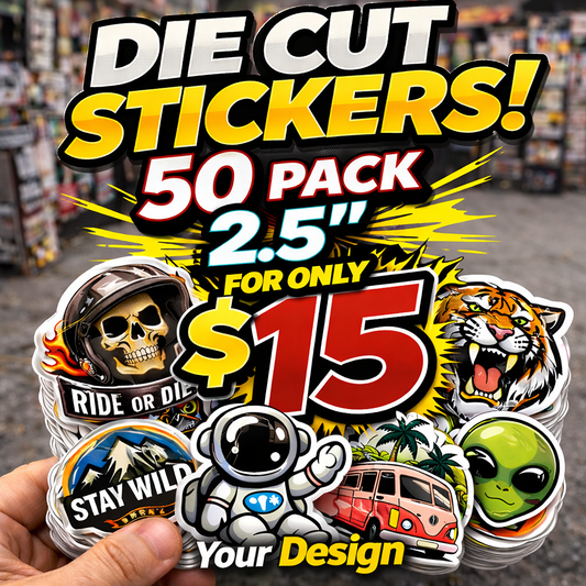 50 2.5" Standard Gloss Stickers