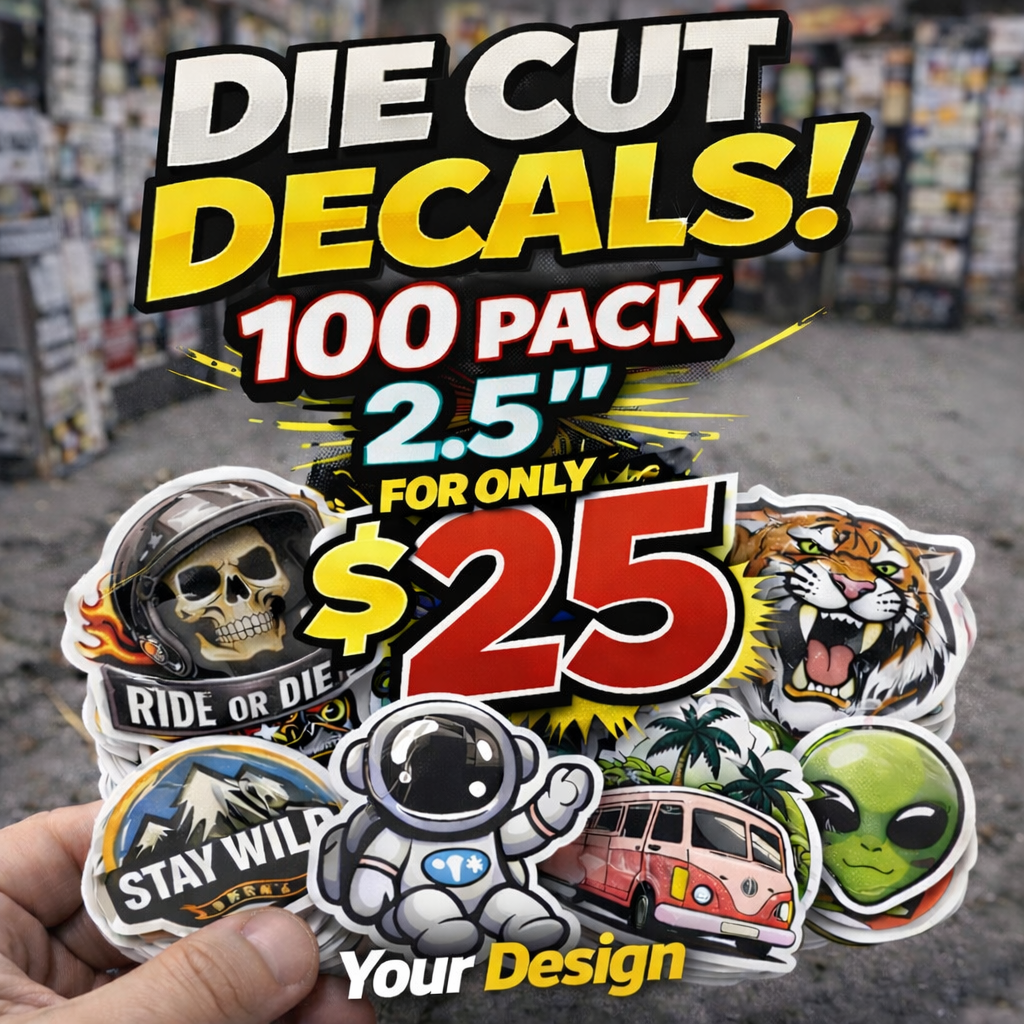 100 2.5" Standard Gloss Stickers