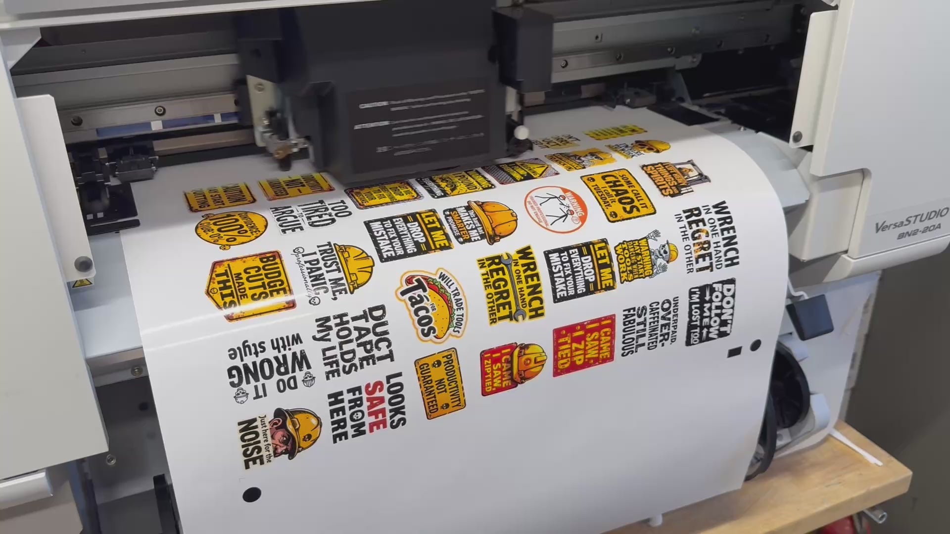 Load video: printing machine video